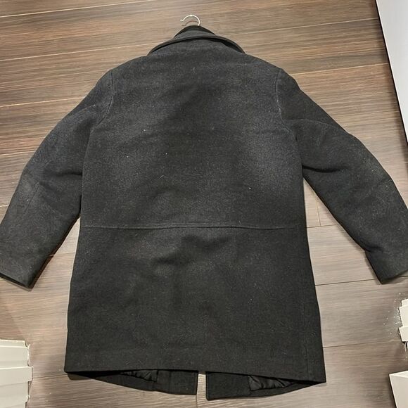 CALVIN KLEIN Men’s Classic Fit Gray Wool Blend Overcoat, 38R - Picture 13 of 13